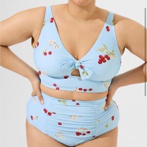 Torrid Marilyn Monroe Tie Front Bikini Top & Bottoms